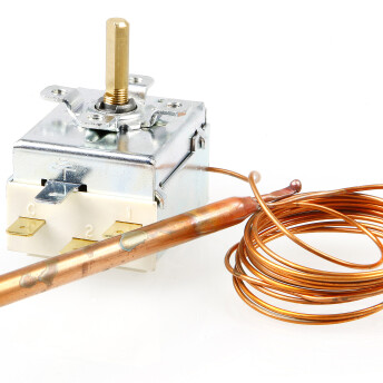 Horeca Parts COM - Thermostat 1-phase TR2 15A 250V 0-90°C, capillary length 1500 mm, sensor diameter 6.5x95 mm (01201430)