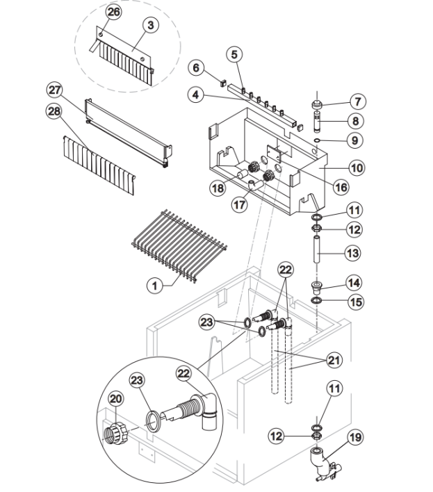 Horeca Parts COM - Brema CB416 spray chiller, 42 kg/24 h
