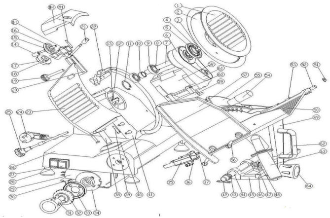 Horeca Parts COM - Slicer - 250 W - Blade: Ø 300 mm - GGM Gastro (AMH300A)