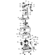 Horeca Parts COM - Electric compact vegetable slicer - 735 W - including 4 slicing/grating discs - GGM Gastro (GEA4)