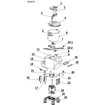 Horeca Parts COM - Vegetable slicer - 18 litres - 1.5 kW - 220 V - 1500 rpm - GGM Gastro (VCUA18)