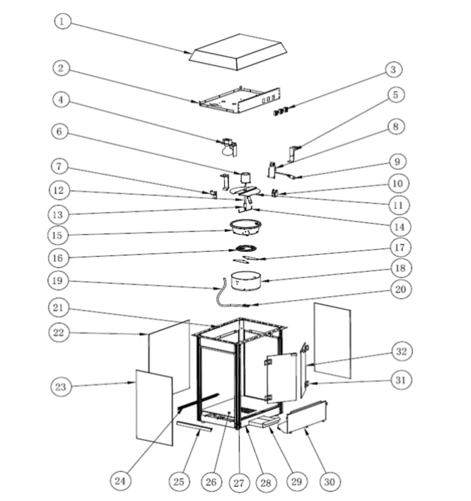 Horeca Parts COM - Hendi popcorn machine 282748