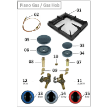 Horeca Parts COM - Gas range Hendi 6-burner Kitchen Line 225899
