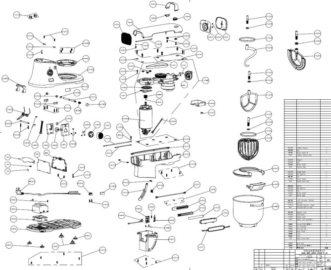 Horeca Parts COM - Blackbolt 7L Planetary Mixer 221570 Hendi