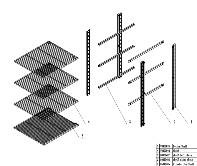 Horeca Parts COM - Freezer cabinet Hendi 232248 (MBL8951)