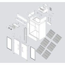 Horeca Parts COM - Szron 2-door freezer cabinet, 1300L | Szron MBF8114 | (232149)