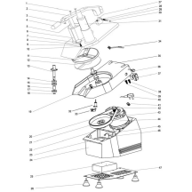 Horeca Parts COM - Electric vegetable shredder, HENDI, Profi Line, 230V/550W, 540x240x(H)450mm