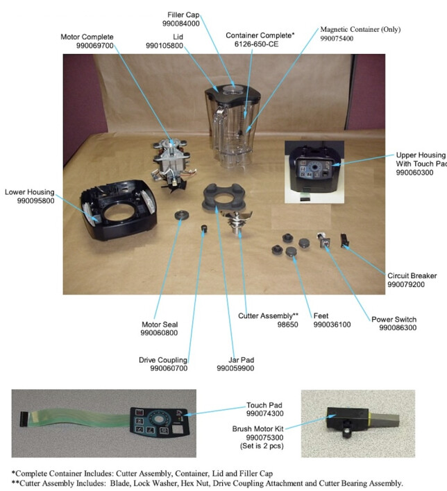 Horeca Parts COM - Blender Hamilton Beach HBH650 CE