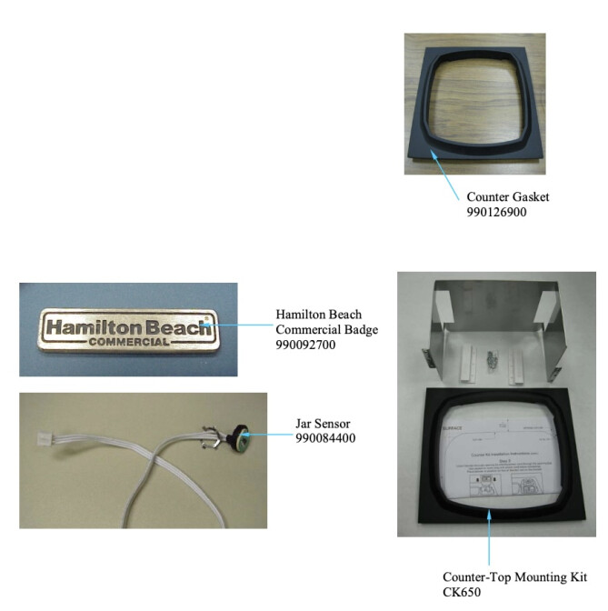 Horeca Parts COM - Blender Hamilton Beach HBH650 CE