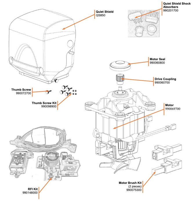 Horeca Parts COM - Blender Hamilton Beach HBH850 CE