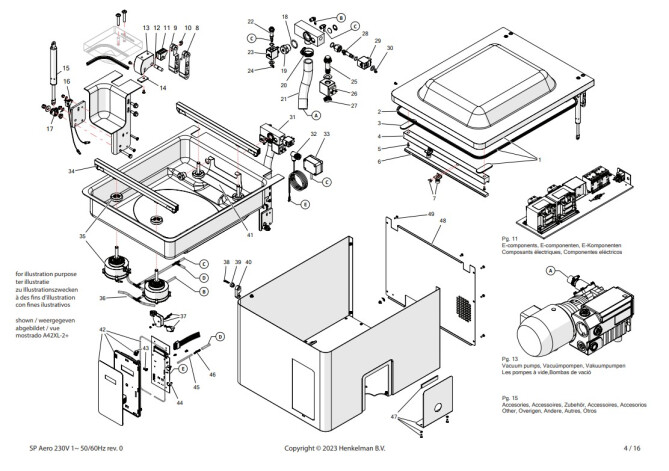 Horeca Parts COM - Henkelman Aero 35 vacuum packaging machine