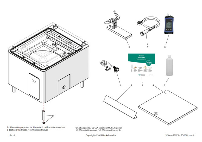 Horeca Parts COM - Henkelman Aero 42XL vacuum packaging machine