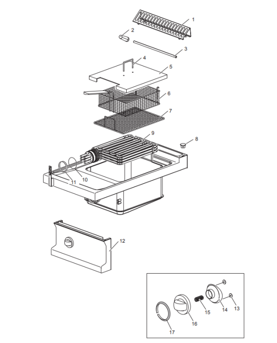 Horeca Parts COM - Fryer Electric MBM 13L EF477