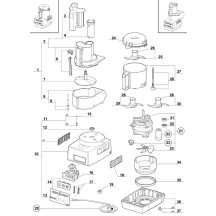 Horeca Parts COM - Shredder / Cutter R211XL, P 0.55 kW, U 230 V Stalgast 712212
