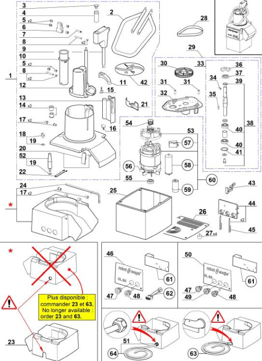 Horeca Parts COM - Robot Coupe CL 52 E vegetable shredder