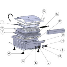 Horeca Parts COM - Grill kontaktowy Potis PK2745E