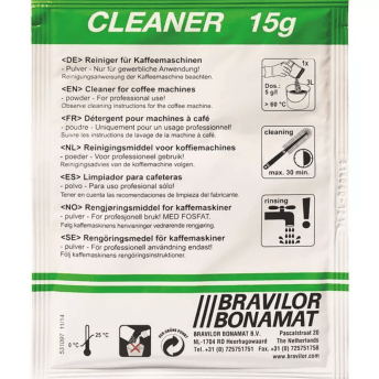 Horeca Parts COM - Cleaning powder for coffee machines, 60 sachets of 15 g (4 packs), weight 1 kg - Bravilor Bonamat