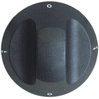 Horeca Parts COM - 0-1-0-1 switch knob, diameter 67 mm, mounting 6x4.6 mm, black - Mareno electric bain-marie