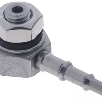 Horeca Parts COM - 90° M10 stainless steel elbow, for 4x6 mm hose, for tank inlet and injector, fits M10 4/5/6 holes - Elettrobar