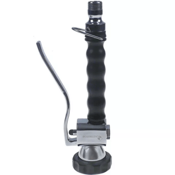 Horeca Parts COM - 1/2" M spray nozzle, black, length 260 mm, material: chrome-plated brass and plastic, flow rate 16 L/min, GastroTop logo
