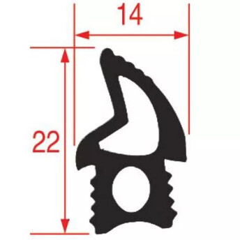 Horeca Parts COM - Oven door gasket 11xGN1/1 (from 05.2014) - Hendi convection steam ovens, Tecnoeka EKF1064GUD, EKF1064TC, EKF1064UD