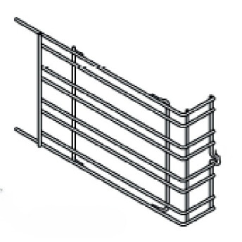 Horeca Parts COM - Right guide rail - Hendi 225059, Tecnoeka EKF4113D, EKF4643D ovens