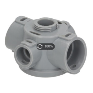 Horeca Parts COM - Wash and rinse arm fixing body / length 64mm 60mm / fixing diameter 16.5mm - Apach dishwashers -.