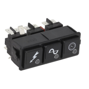 Horeca Parts COM - Combination switch / mounting dimension 28,5x77,5mm / 250V / 16A / 2CO / 2NO / 6.3mm male connectors - Bonnet, Capic, Colged, Elettrobar, Mbm, Rold (L451093, 926190, DEP49, DEP61, 345625, 83354)