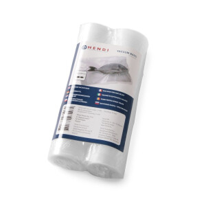 Horeca Parts COM - Mole-hooked cooking bags for vacuum packaging machine, size 200x6000 mm, set of 2 rolls