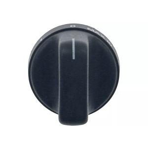 Horeca Parts COM - 4-position switch knob, ø 49 mm, shaft ø 6 x 4.6 mm, flat upper shaft, black - Ambassade electric oven (3241891)