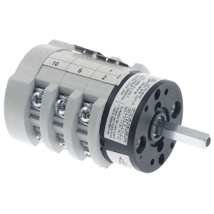 Horeca Parts COM - 3-position rotary cam switch 0-1-2 6-pole 400V 20A 5x5mm - Brasilia coffee machine, Fiamma (1057038)