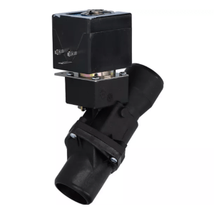 Horeca Parts COM - 1-way drain solenoid valve, 230V, length 140 mm, inlet connection 36/40 mm, outlet connection 33/40 mm - Hobart