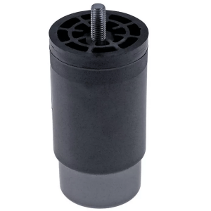 Horeca Parts COM - Foot, tube ø 58 mm, thread M10, thread length 20 mm, height adjustable 110-170 mm, plastic, size 2 1/3