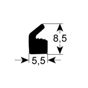 Horeca Parts COM - Seal 5.5 mm H 8.5 mm (10 metres) - Henkelman Jumbo 35, Jumbo 42, Aero 35, Aero 42, Aero 42XL vacuum packaging machines