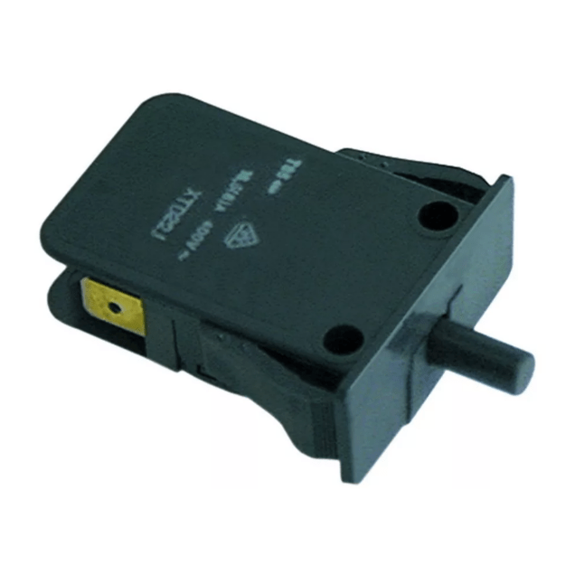 Horeca Parts COM - Microswitch with pin 400V 16A 2NO male 6.3mm black - Electric Fryer Tecnoinox, Zanussi (3240439)