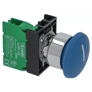 Horeca Parts COM - Blue mushroom button 6A 240V ø 22 mm (LF3319800)