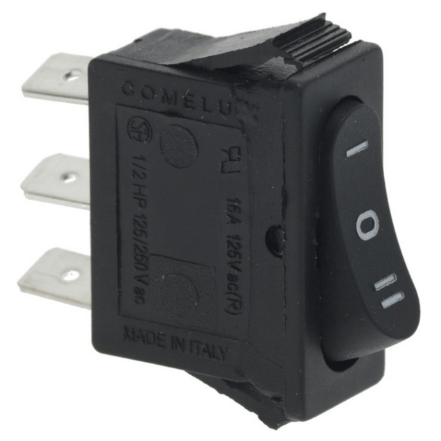 Horeca Parts COM - On/off switch, 1 pole, black - Granita machine